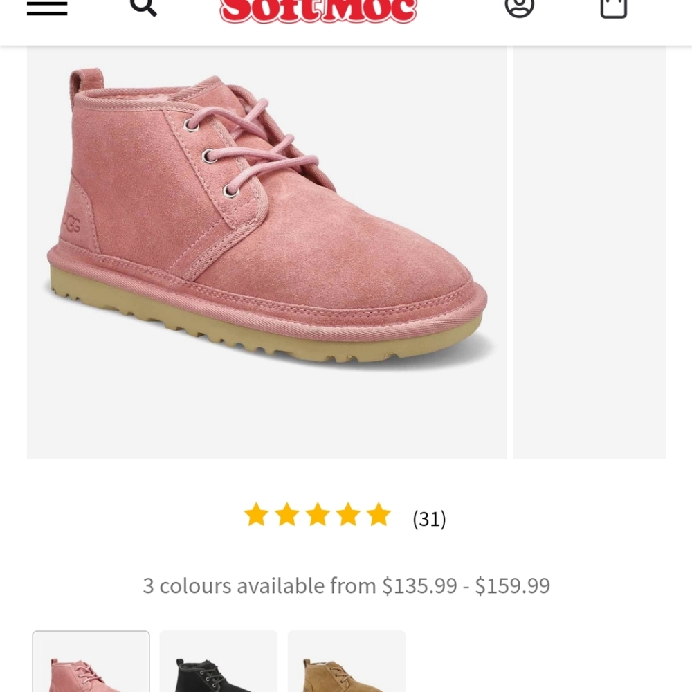 Uggs neumel pink size 8